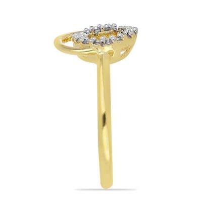 BUY 14K GOLD NATURAL WHITE DIAMOND GEMSTONE STYLISH RING
